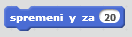 spremeni y