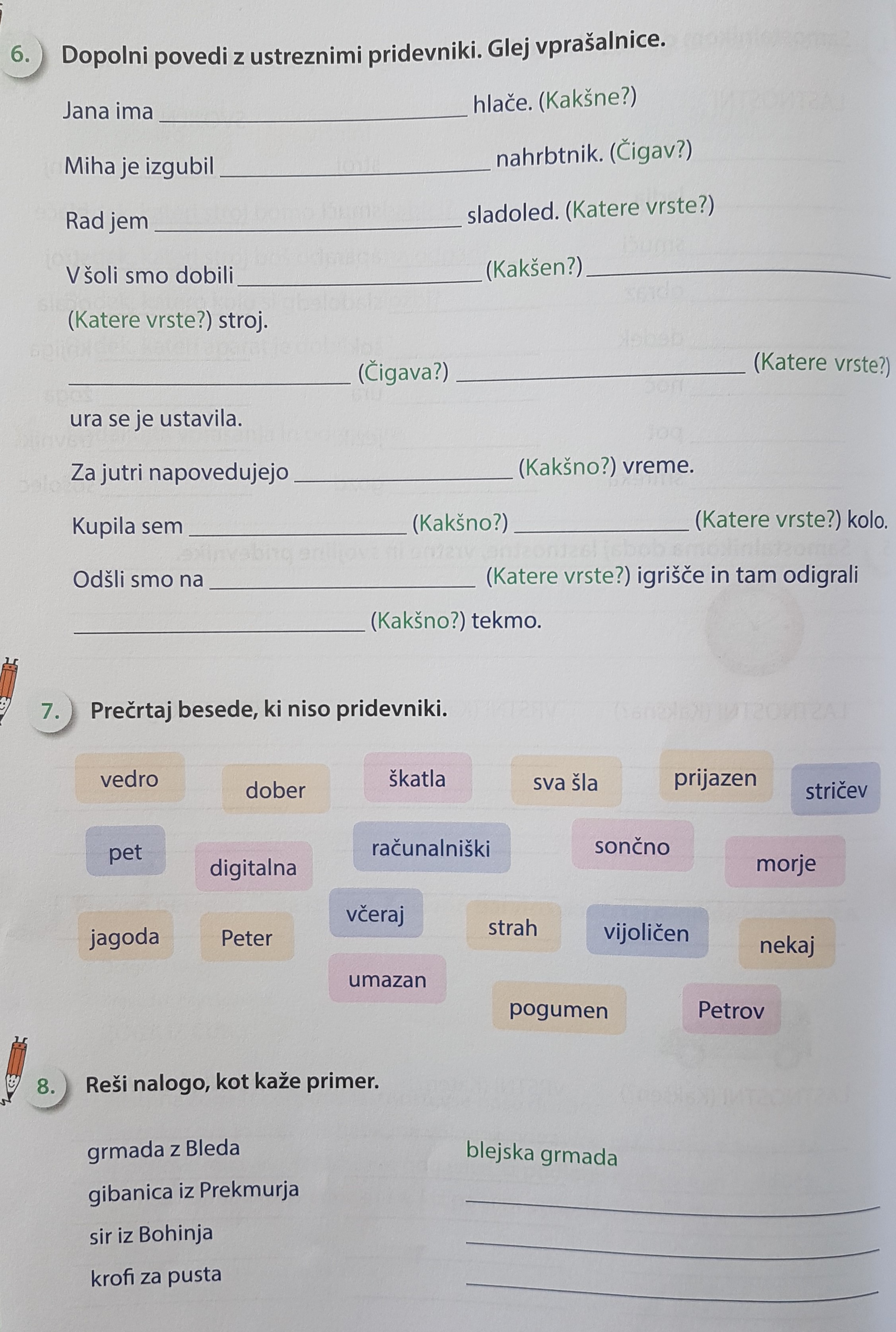 Slovenščina, 5.a (Ferel)