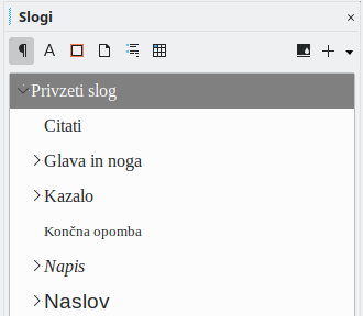 Oblikovanje s slogi